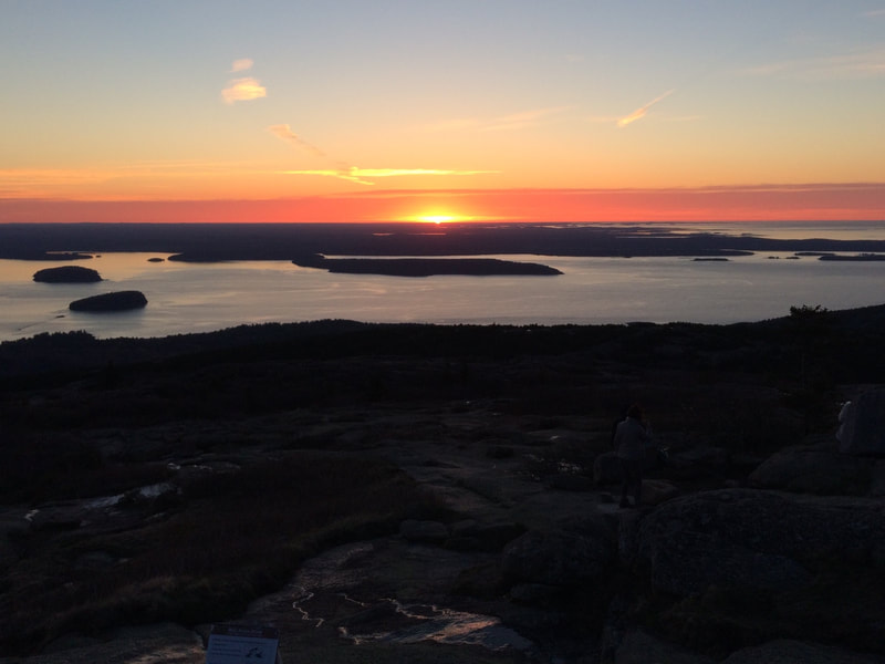 Sunrise from Cadillac Mountain, Maine
